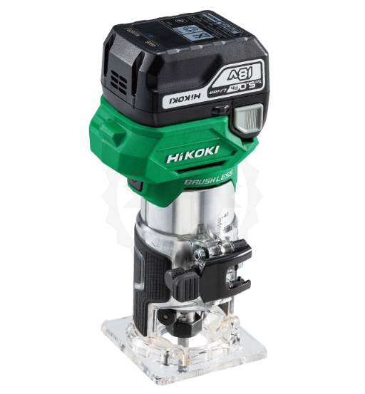 Cordless Laminate TRIMMER,6MM,36V,BRUSHLESS,SPEED CONTROL,2.5Ah Battery-hikoki