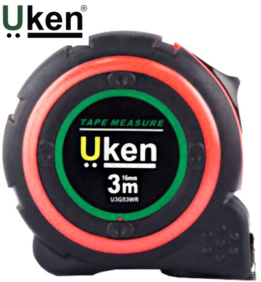 Measuring Tape 3 Mtr (16MM) Rubber Uken